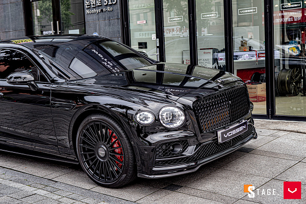Фото дисков Vossen HF-8 Черный сатин на Bentley Flying Spur III