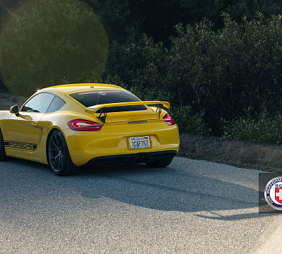 Фото дисков HRE P101 на Porsche Cayman II