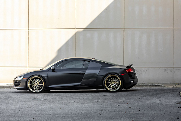 Фото дисков Anrky AN13 Глянцевое золото на Audi R8 (Typ 42)