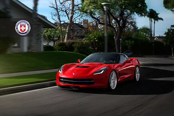 Фото дисков HRE P101 Глянцевый лак на Chevrolet Corvette C7