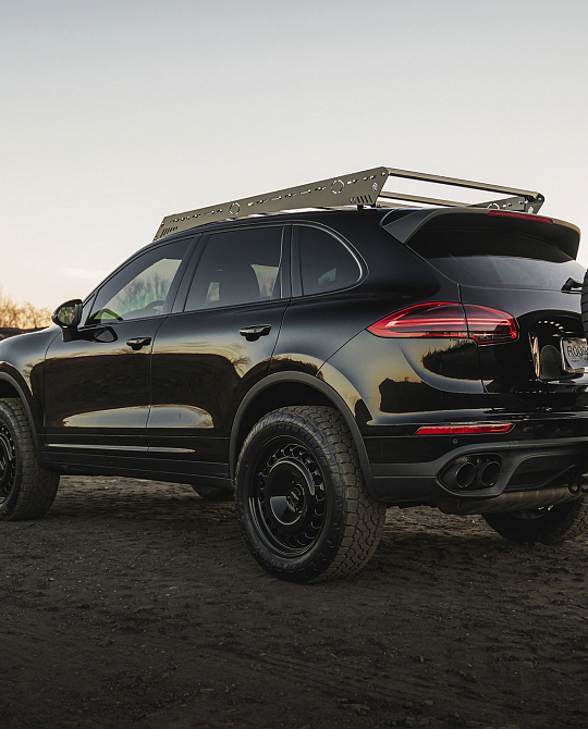 Фото дисков STL Черный глянец на Porsche Cayenne II