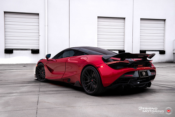 Фото дисков Vossen M-X4T Черный сатин на McLaren 720S