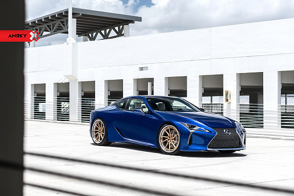 Фото дисков Anrky AN23 Сатиновое золото на Lexus LC 500
