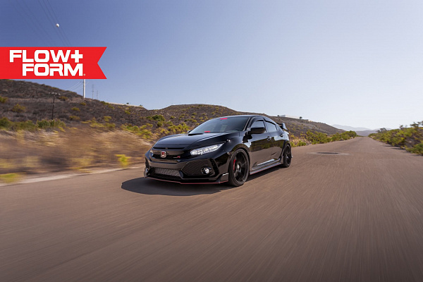 Фото дисков HRE FF04 Черный глянец на Honda Civic Type R FK8