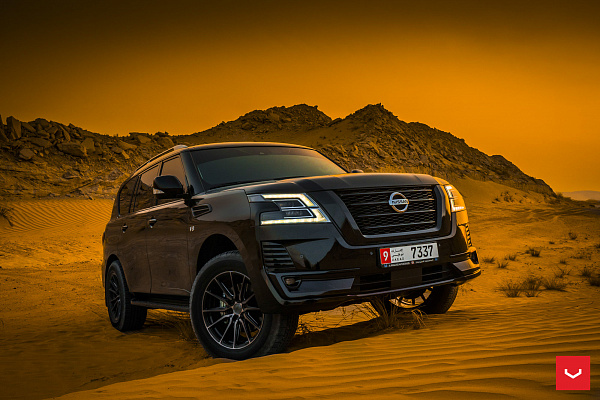 Фото дисков Vossen HF6-1 Глянцевый темный лак на Nissan Patrol VII