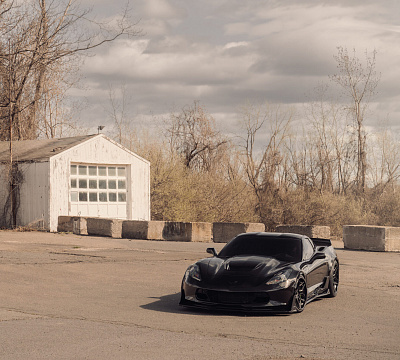 Фото дисков Vossen EVO-4R (3-Piece) на Chevrolet Corvette C7