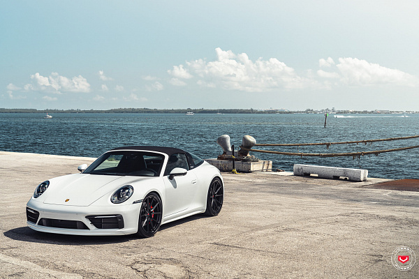 Фото дисков Vossen EVO-2 Черный сатин на Porsche 911 VIII