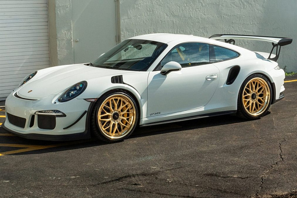 Фото дисков Anrky RS1 Сатиновое золото на Porsche 911 VII
