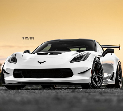 Фото дисков Strasse Wheels SP5R Deep Concave Duoblock на Chevrolet Corvette C7