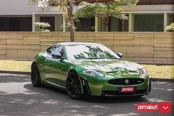 Фото дисков Vossen HF-3 Черный матовый на Jaguar XKR II