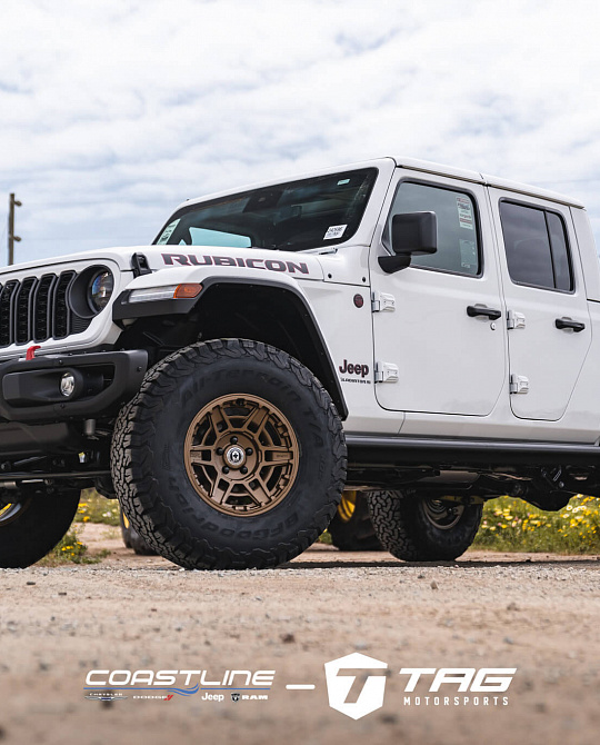 Фото дисков FT1 Сатиновое темное золото на Jeep Gladiator II (JT)