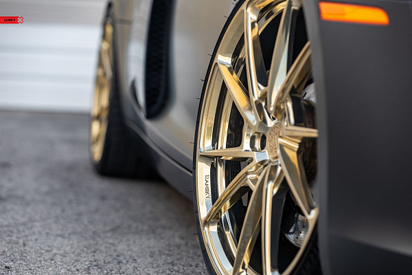 Фото дисков Anrky AN13 Глянцевое золото на Audi R8 (Typ 42)