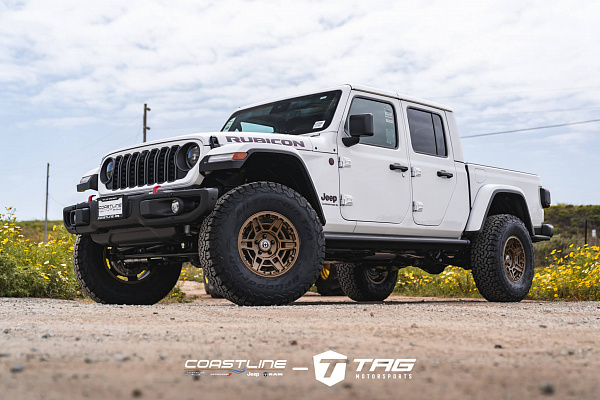Фото дисков HRE FT1 Сатиновое темное золото на Jeep Gladiator II (JT)