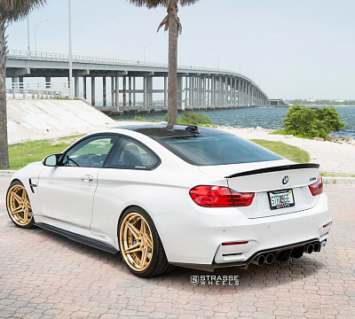 Фото дисков Strasse Wheels SV2T Deep Concave FS на BMW 4/M4 (F32/F82)
