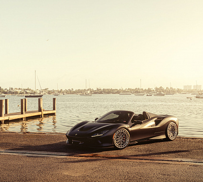 Фото дисков Vossen LC3-02 на Ferrari F8