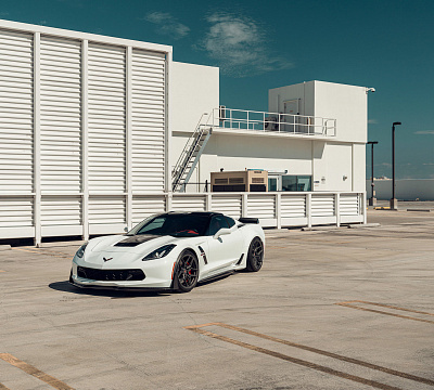 Фото дисков Vossen EVO-4R на Chevrolet Corvette C7