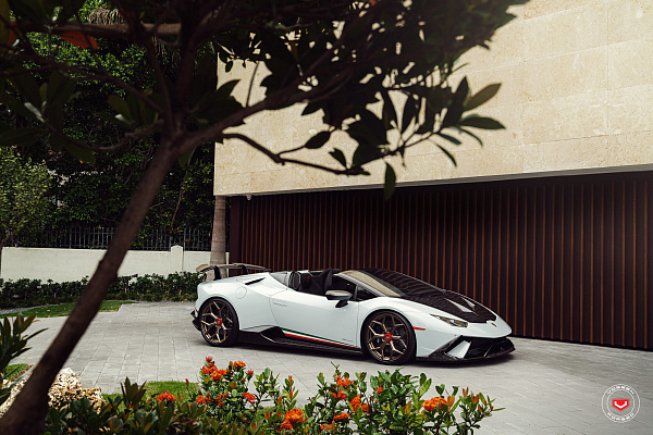 Фото дисков NOVITEC NL4 Сатиновая бронза на Lamborghini Huracan