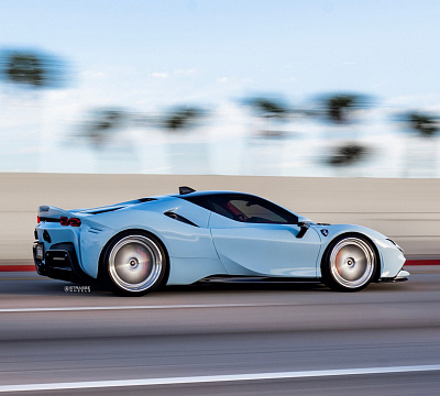 Фото дисков Strasse Wheels F5 Track на Ferrari SF90