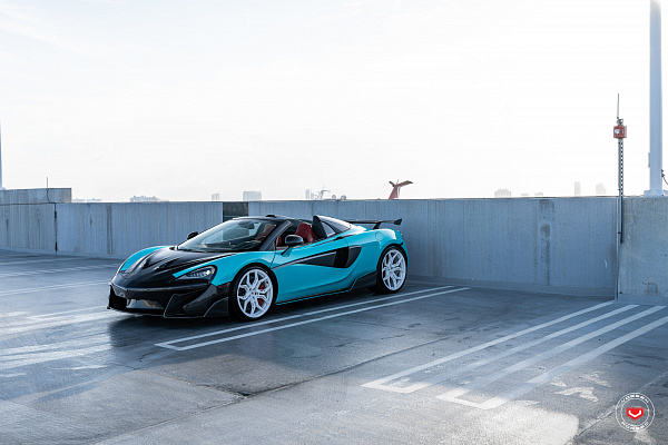 Фото дисков Vossen EVO-3R Белый глянец на McLaren 570S