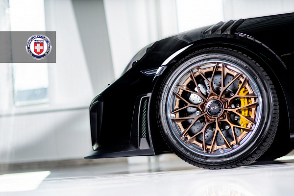 Фото дисков HRE S200H Сатиновая бронза на Porsche 911 VII