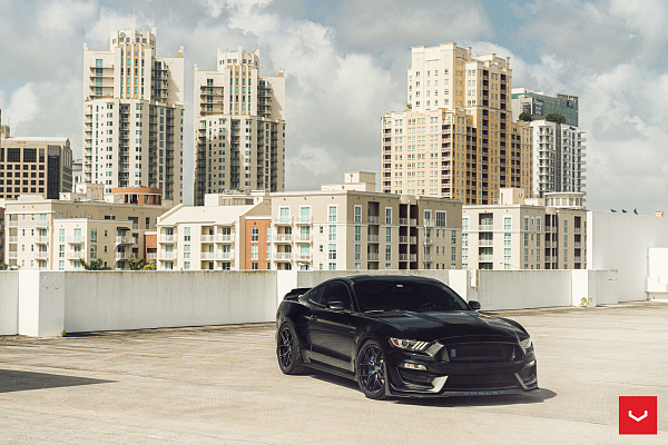 Фото дисков Vossen HF-5 Черный сатин на Ford Mustang VI