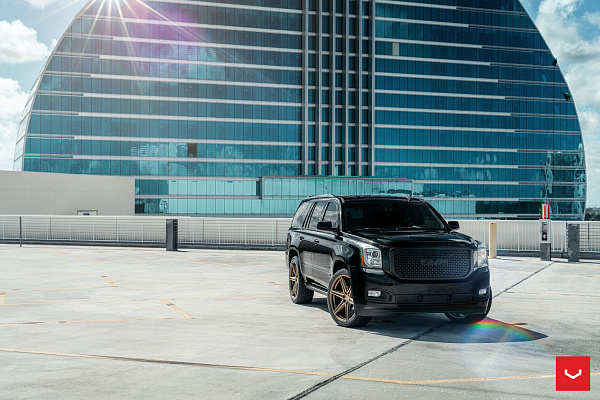 Фото дисков Vossen HF6-2 Глянцевое темное золото на GMC Yukon V