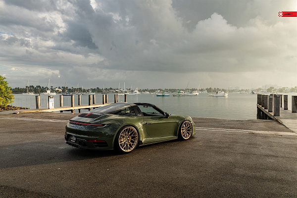 Фото дисков Anrky AN10 Глянцевое темное золото на Porsche 911 VIII