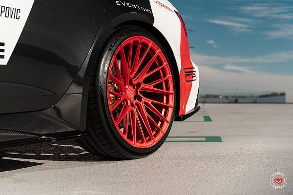 Фото дисков Vossen EVO-6TR Красный сатин на Audi A/RS 6 (C8)