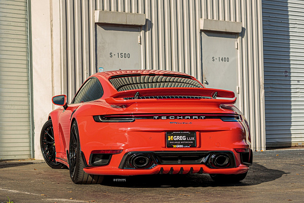 Фото дисков Strasse Wheels SV10 Deep Concave Duoblock Черный сатин на Porsche 911 VIII