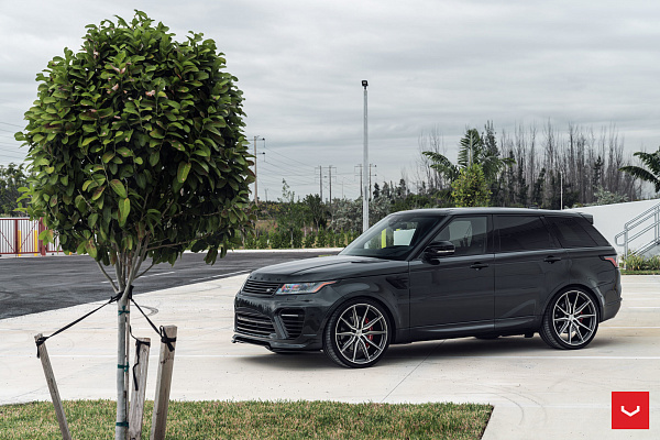 Фото дисков Vossen HF-3 Алмазная проточка на Range Rover Sport II