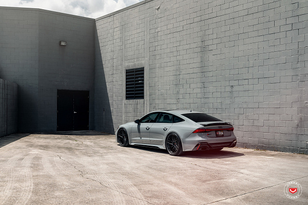 Фото дисков Vossen EVO-6T (3-Piece) Черный сатин на Audi A/RS 7 (4K)