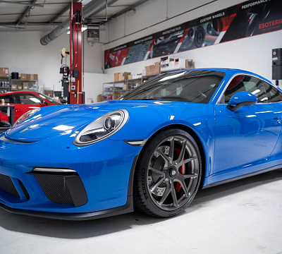 Фото дисков HRE P101 на Porsche 911 VII