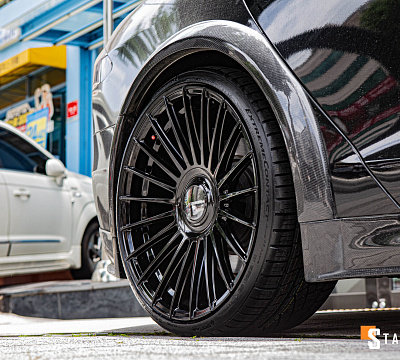 Фото дисков Vossen HF-8 на Tesla Model S