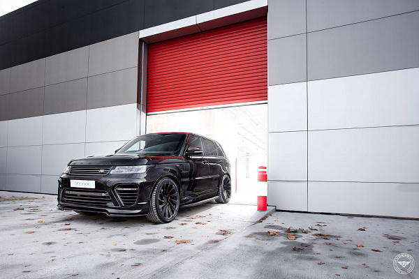 Фото дисков Vossen UV-3 Черный сатин на Land Rover Range Rover Sport II