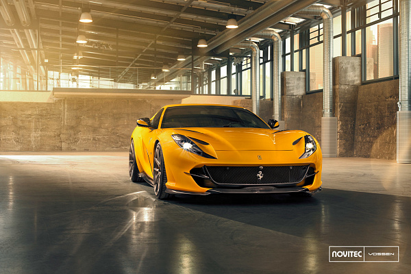Фото дисков NOVITEC NF8 Сатиновый графит на Ferrari 812