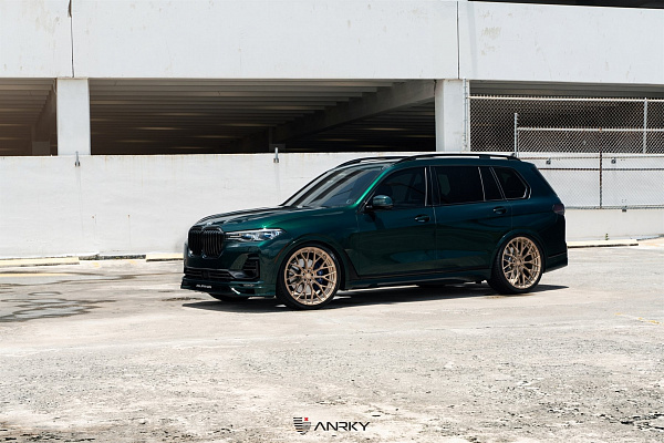 Фото дисков Anrky AN20 Сатиновая шампань на BMW X7 (G07)