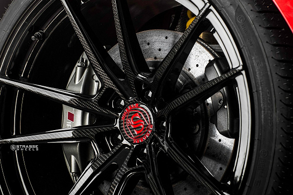 Фото дисков Strasse Wheels SV1 Deep Concave Monoblock Другой цвет на Audi R8 (4S)