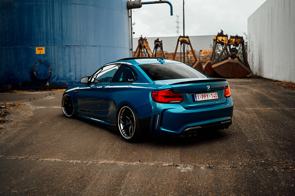 Фото дисков Brixton Forged PF5 Черный сатин на BMW 2/M2 (F22/F87)