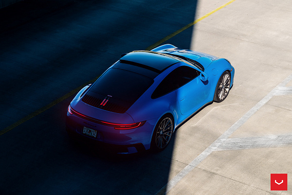 Фото дисков Vossen HF-4T Сатиновый графит на Porsche 911 VIII