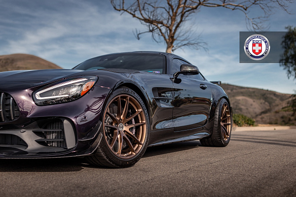 Фото дисков HRE P104 Сатиновая темная медь на Mercedes-Benz AMG GT I