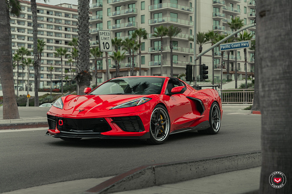 Фото дисков Vossen EVO-1 (3-Piece) Глянцевый графит на Chevrolet Corvette C8