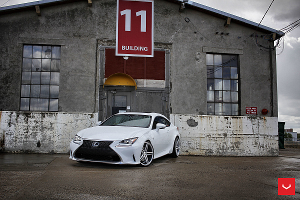 Фото дисков Vossen CV5 Серебро на Lexus RC