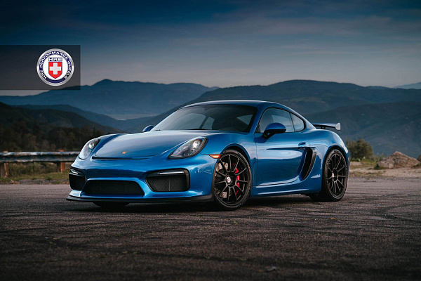 Фото дисков HRE RC103 Черный сатин на Porsche Cayman II