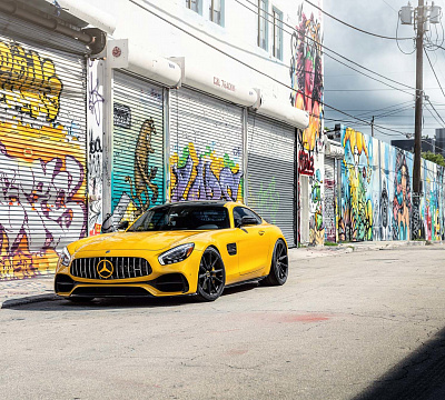 Фото дисков Vossen HF-3 на Mercedes-Benz AMG GT I