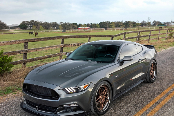 Фото дисков Anrky RS6 Сатиновая медь на Ford Mustang VI