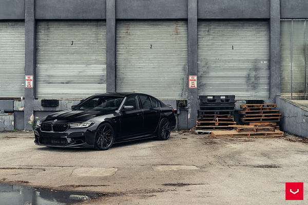 Фото дисков Vossen HF-7 Черный глянец на BMW 5/M5 (G30/F90)