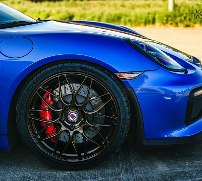 Фото дисков HRE RC100 на Porsche Cayman II