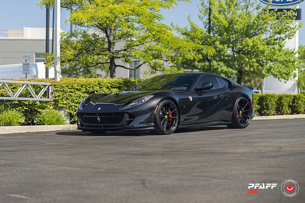 Фото дисков Vossen EVO-2R Черный сатин на Ferrari F12