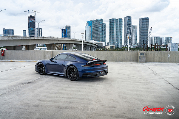 Фото дисков Vossen RS92 Черный сатин на Porsche 911 VIII