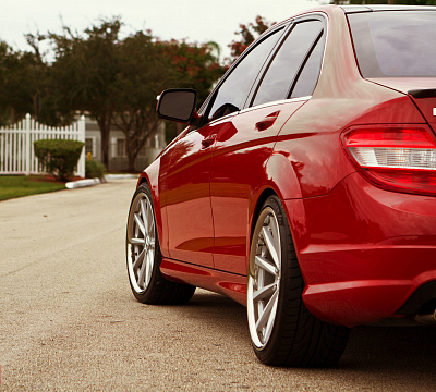 Фото дисков Vossen CV1 на Mercedes-Benz C-Class (W204)